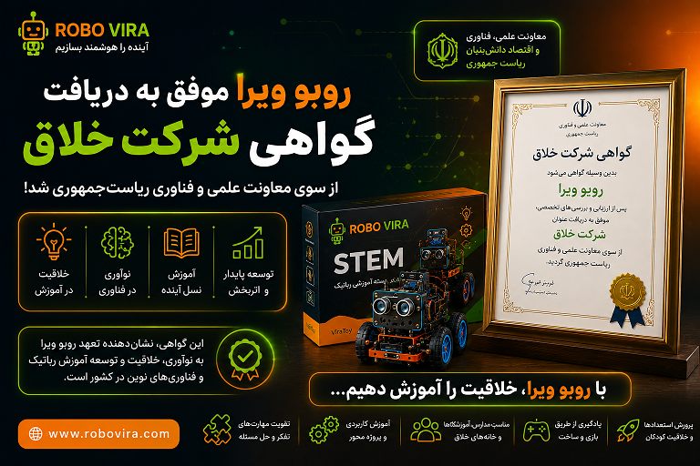 روبو ویرا شرکت خلاق معونت علمی ریاست جمهوری
